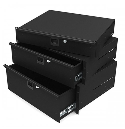 Lightweight Aluminium 4U Rack Drawers 14 Inches